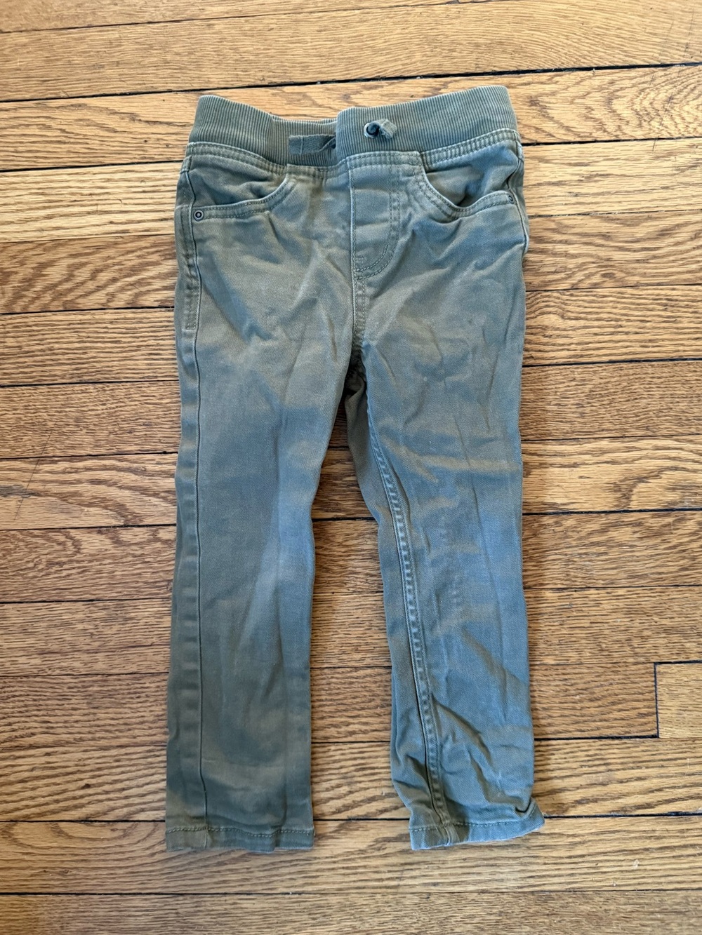 Hanna Andersson Olive Green Slim Fit Khakis - Size 4